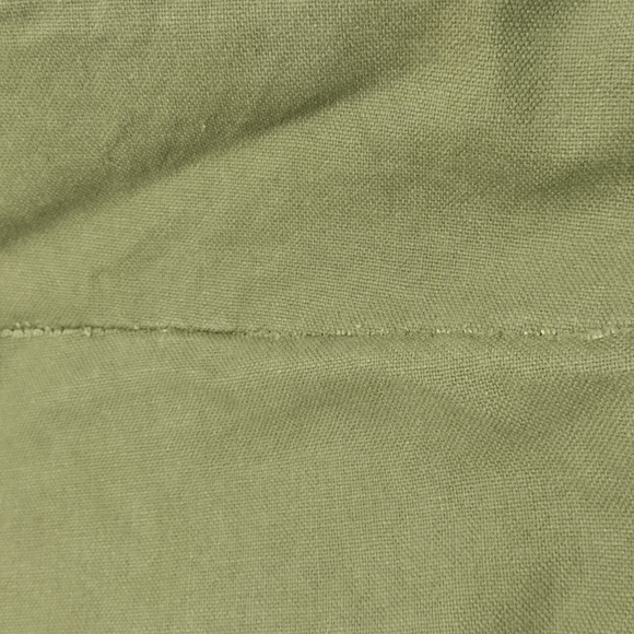 Norma Kamali Large Tote Bag Olive Green Linen Cotton Minimalist Earth Tone Beach - Picture 6 of 11